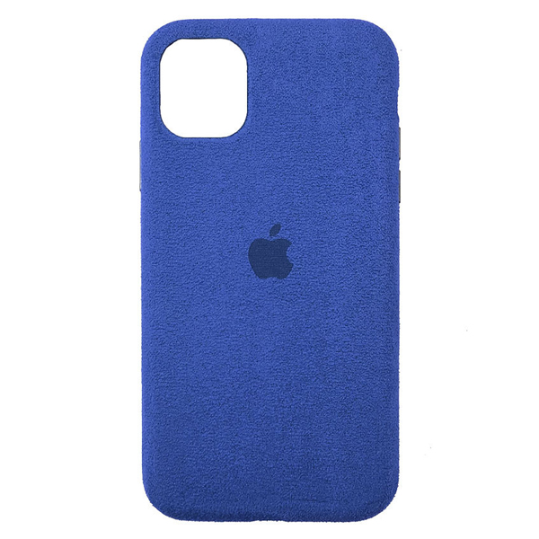 Чехол Alcantara для Apple iPhone 11 Pro Dark Blue