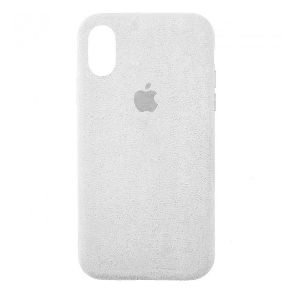 Чехол Alcantara для Apple iPhone XR White