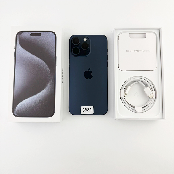 Apple iPhone 15 Pro Max 256GB Blue Titanium Б/У №3881 (Стан 8/10)
