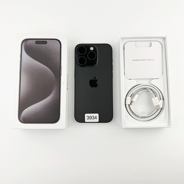 Apple iPhone 15 Pro 256GB Black Titanium Б/У №3934 (Стан 8/10)