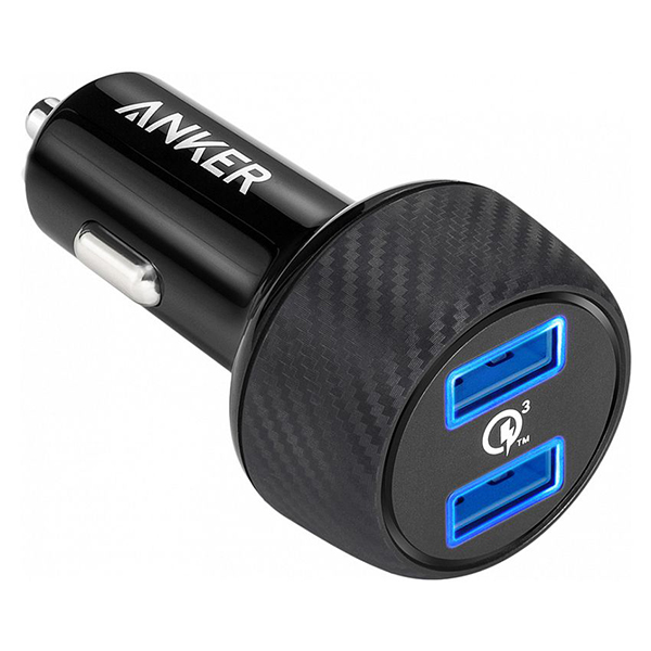 АЗП Anker PowerDrive- 2 V3 Quick Charge 39W (A2228H11) Black