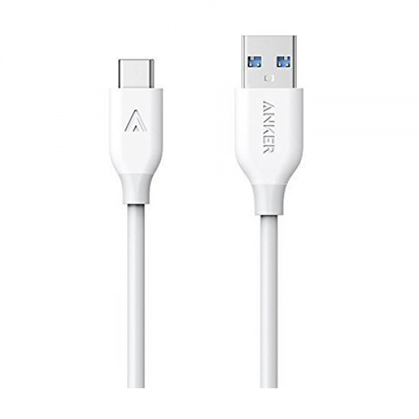 Кабель Anker Powerline USB-C to USB-A 3.0 0.9 м V3 White (A8163G21)