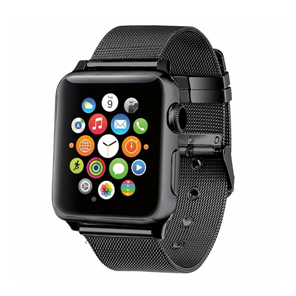 Ремешок для Apple Watch 42mm/44mm Milanese Loop Watch Band with buckle Black