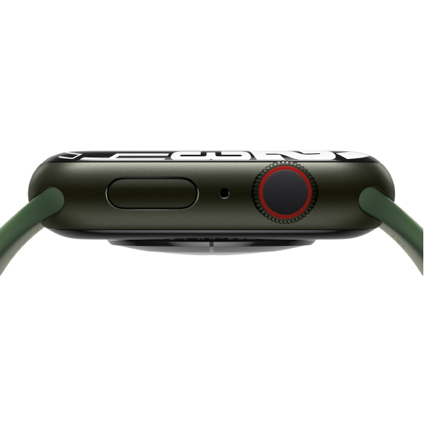 Смарт-годинник. Apple Watch Series 7 GPS 45mm Green Aluminum Case with Midnight Sport Band (MKN73)