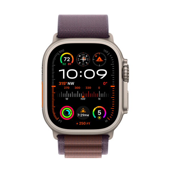 Смарт-годинник Apple Watch Ultra 2 Cellular 49mm Titanium/Indigo Alpine Loop (MRET3) M українська версія