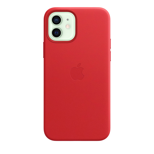 Чехол Apple iPhone 12 Mini Leather Case with MagSafe Product Red (MHK73)