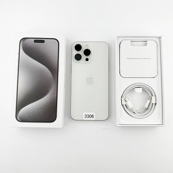 Apple iPhone 15 Pro Max 256GB White Titanium Б/У №3306 (Стан 9/10)