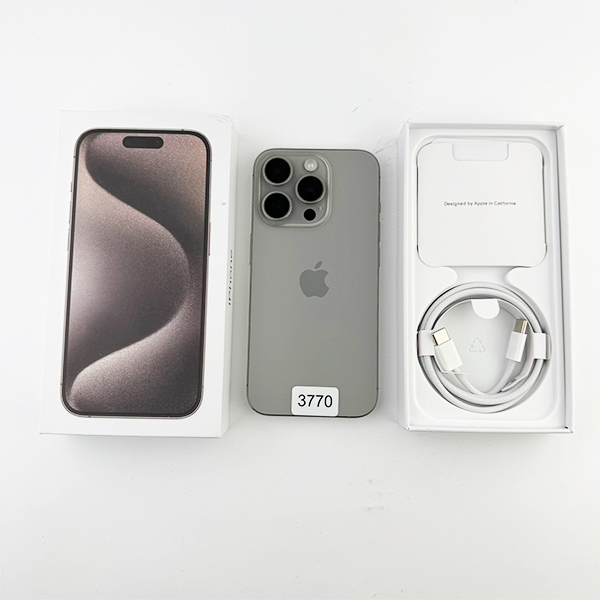 Apple iPhone 15 Pro 128GB Natural Titanium Б/У №3770 (Стан 8/10)