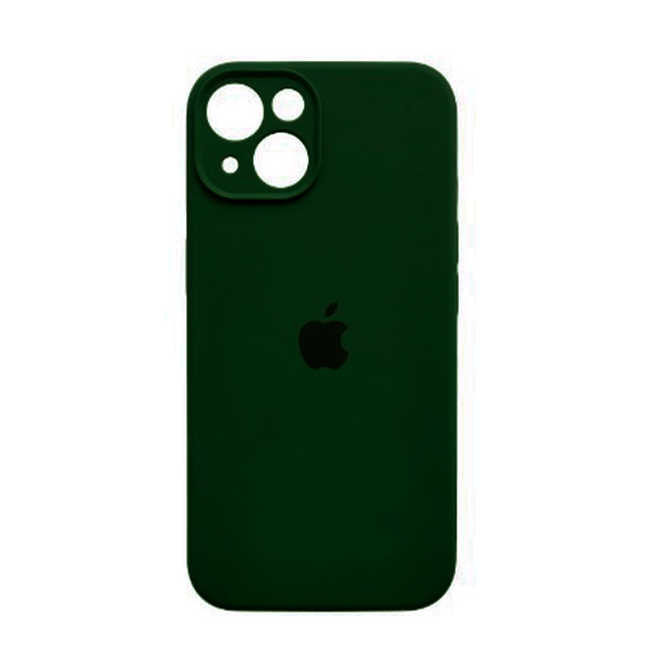 Чехол Soft Touch для Apple iPhone 15 Army Green with Camera Lens Protection