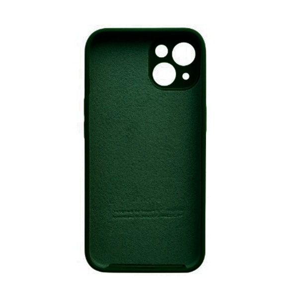 Чехол Soft Touch для Apple iPhone 15 Army Green with Camera Lens Protection