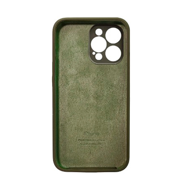 Чехол Soft Touch для Apple iPhone 13 Pro Max Army Green with Camera Lens Protection Square