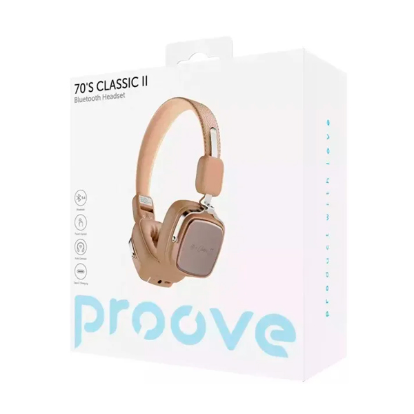 Bluetooth Наушники Proove 70's Classic II Beige