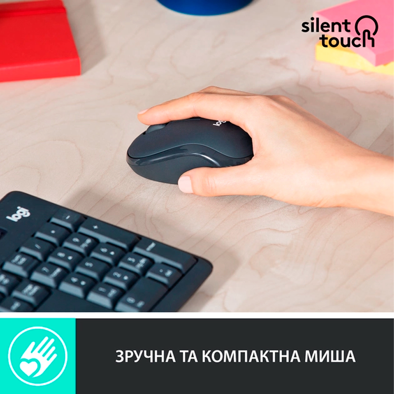 IT/kbrd Комплект клавиатура и мышь беспроводные Logitech MK295 Silent Wireless Combo (920-009807)