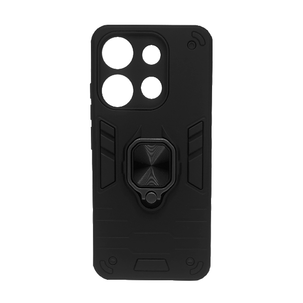 Чехол Armor Antishock Case для Infinix Smart 7 with Ring Black with Camera Lens