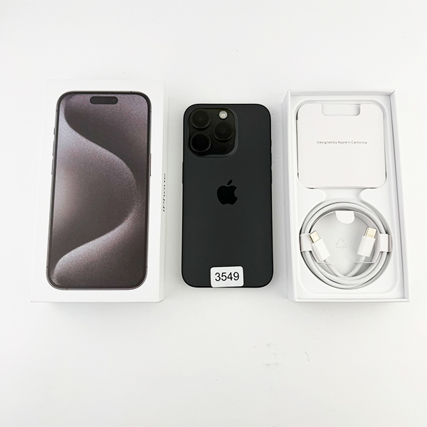 Apple iPhone 15 Pro 256GB Black Titanium Б/У №3549 (Стан 9/10)