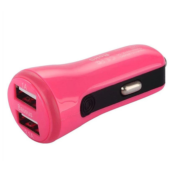 АЗП Baseus 2.1A Dual USB Car Charger Sport Rose (CCALL-CR0R)
