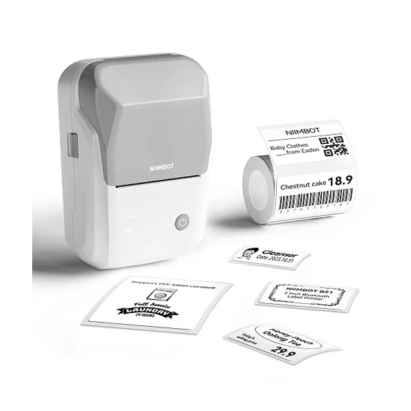 Термопринтер для друку наклейок NIIMBOT B1 Grey (1AC12202005)