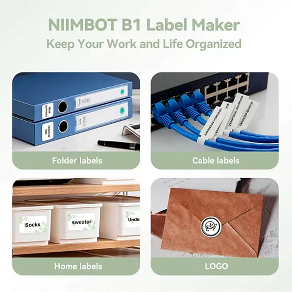 Термопринтер для печати наклеек NIIMBOT B1 Olive (1AC12212002)