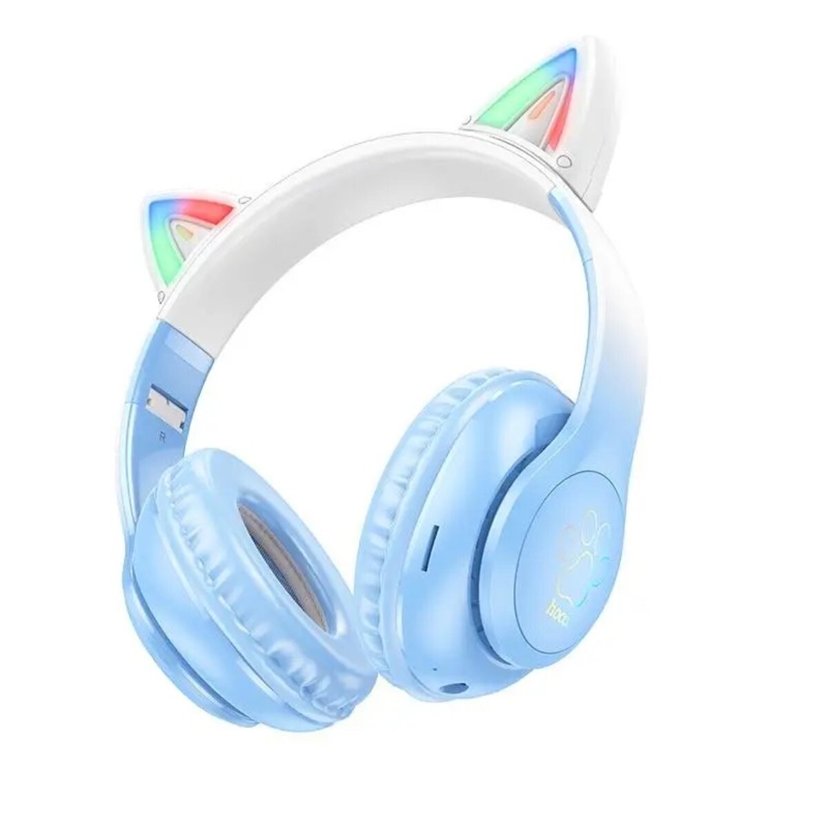 Бездротові навушники HOCO W42 Cat ears BT headphones Crystal Blue