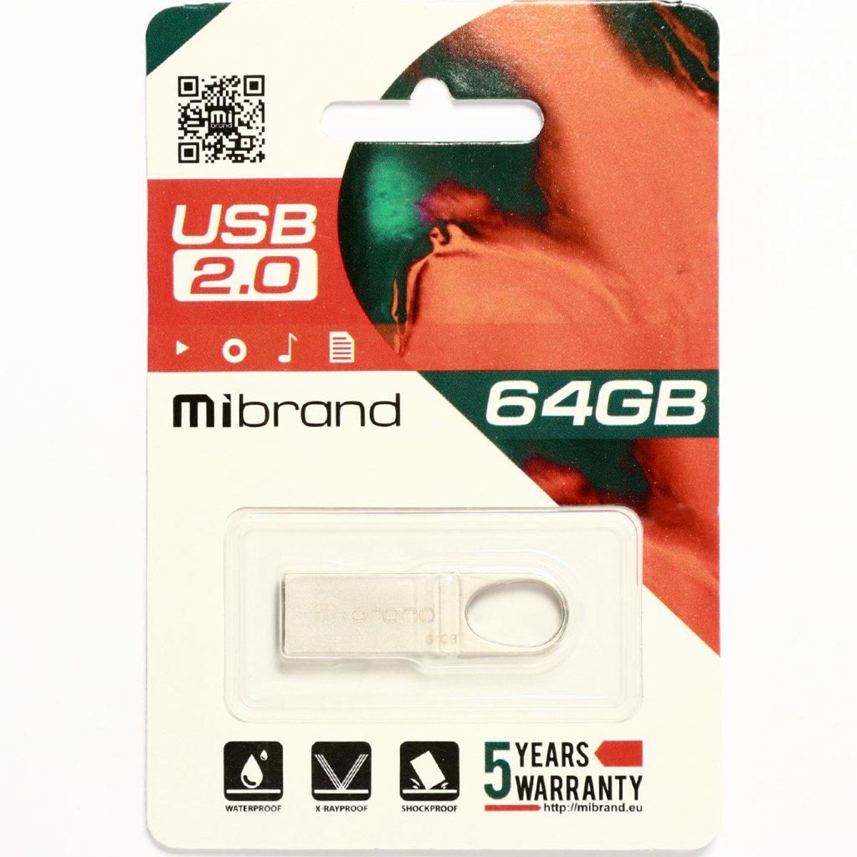 Flash Mibrand USB 2.0 Irbis 64Gb Silver