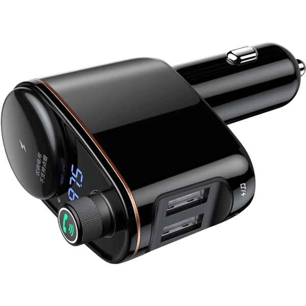 FM-модулятор Baseus S-06 Car Wireless MP3 Charger Black (CCHC000001)