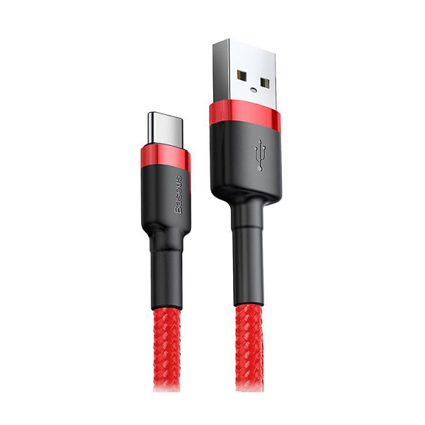 Кабель Baseus Cafule Cable USB Type-C 3A 1m Red (CATKLF-B09)