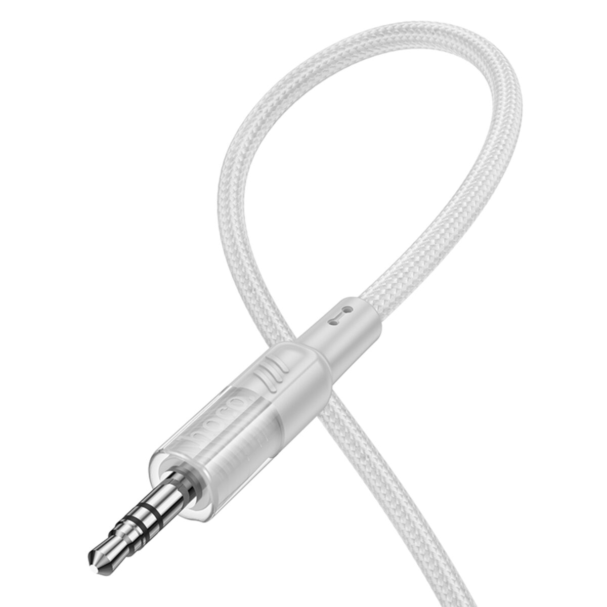 Аудiокабель HOCO UPA27 Spirit transparent digital audio conversion cable iP Black