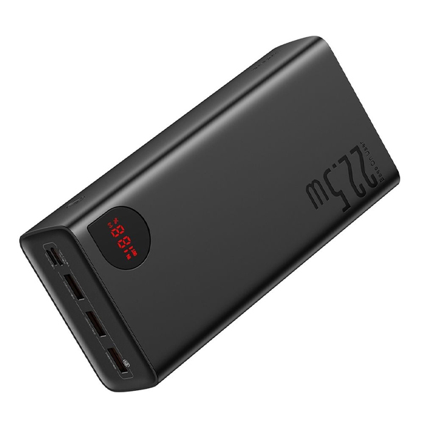 Зовнішній акумулятор Baseus Adaman Digital Display 40000mAh 22.5W Black (PPAD020101)