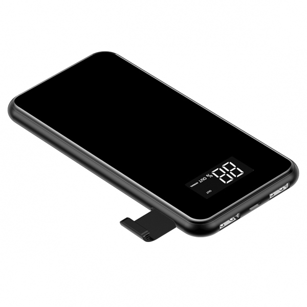 Зовнішній акумулятор Baseus Power Bank 8000mAh Full screen bracket Series Wireless Charging Black (PPALL-EX01)