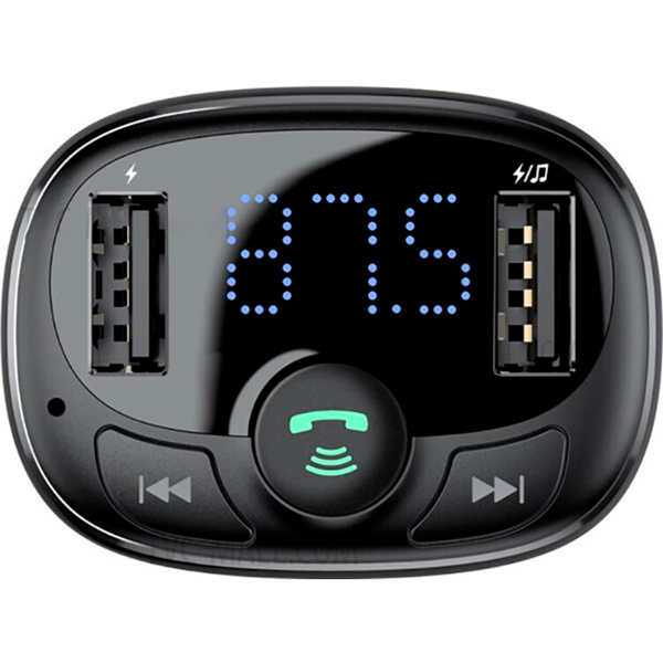 FM-модулятор Baseus T Typed Bluetooth MP3 charger Standard Edition Black CCTM-01