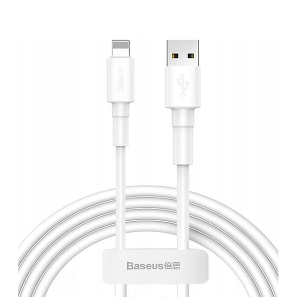 Кабель Baseus Mini Cable USB Lightning 2.4A 1m White