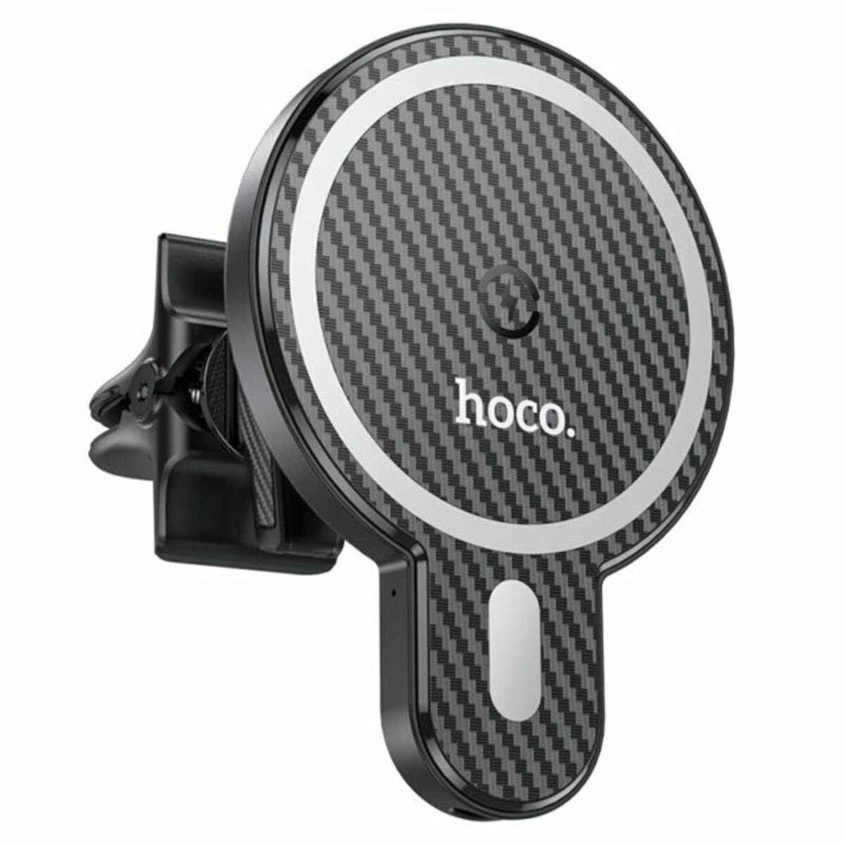 Автотримач для телефона з БЗП HOCO CA85 Ultra-fast magnetic wireless charging car holder Black