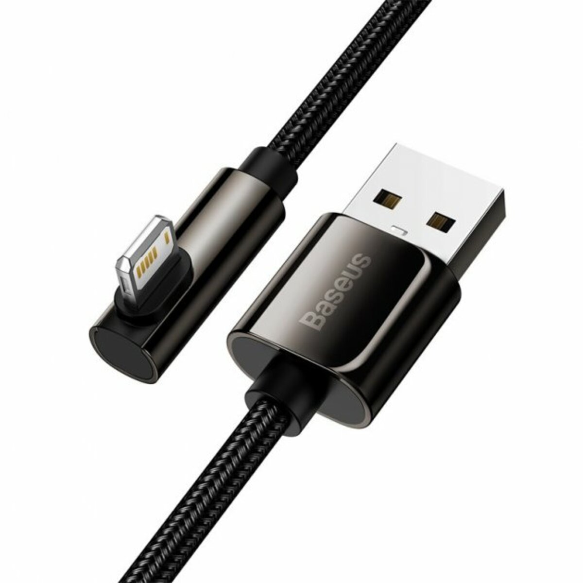Кабель Baseus Legend Series Elbow Fast Charging Data Cable USB to iP 2.4A 1m Black