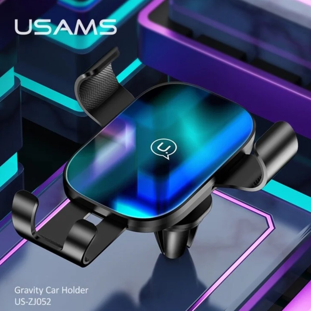 Автотримач для телефона Usams US-ZJ052 Gravity Car Holder Black