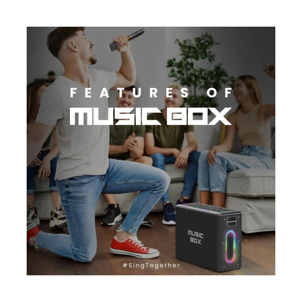 Портативна колонка з караоке HiFuture musicbox Black