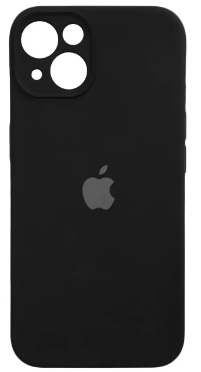 Чохол Soft Touch для Apple iPhone 13/14 Black with Camera Lens Protection Square