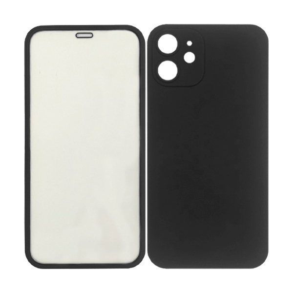 Чехол Sigma 360 Full Body Protection Back Case + Glass для iPhone 12 Mini Black
