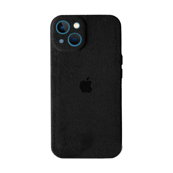 Чохол Alcantara для Apple iPhone 13/14 with Camera Lens Black