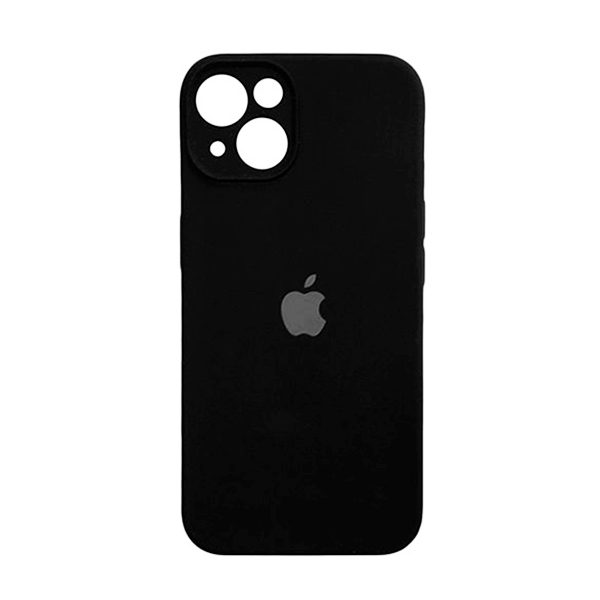 Чехол Soft Touch для Apple iPhone 15 Black with Camera Lens Protection