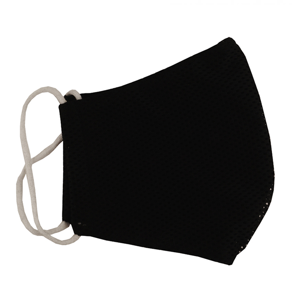 Многоразовая защитная маска для лица Sport черная (размер XL)