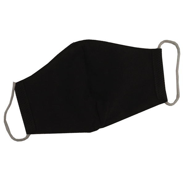 Многоразовая защитная маска для лица Sport черная (размер XL)