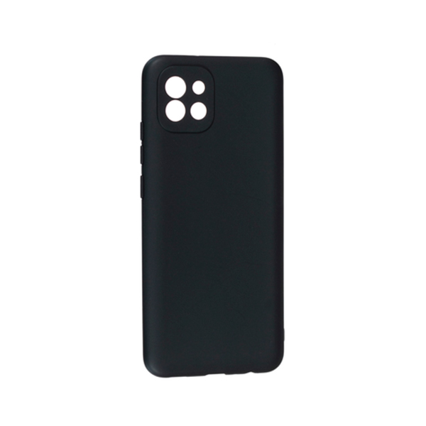 Чехол Original Soft Touch Case for Samsung A03-2022/A035 Black with Camera Lens