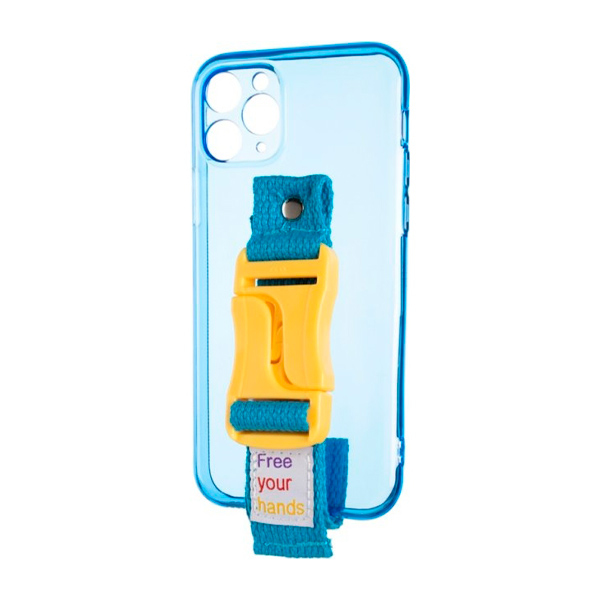 Чехол накладка Free Your Hands Sport Case для iPhone 11 Pro Blue