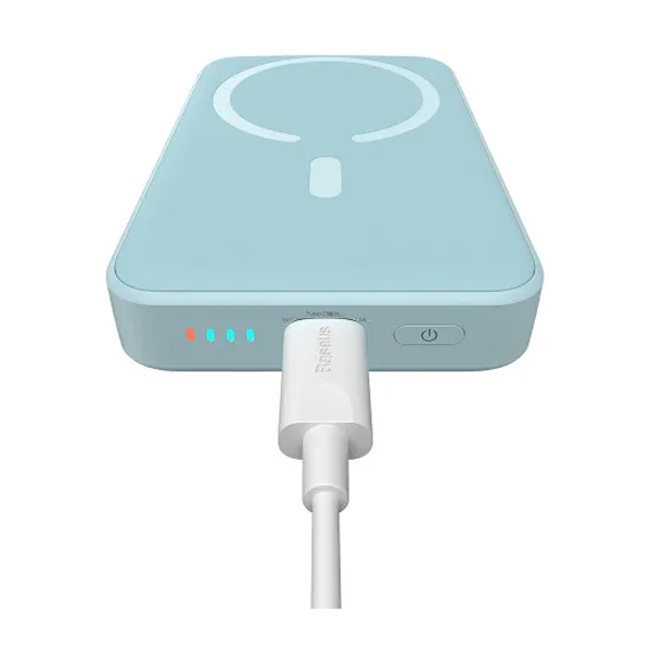 Внешний аккумулятор Baseus Magnetic Mini Wireless Fast Charge 10000mAh 20W Blue (PPCX110105)