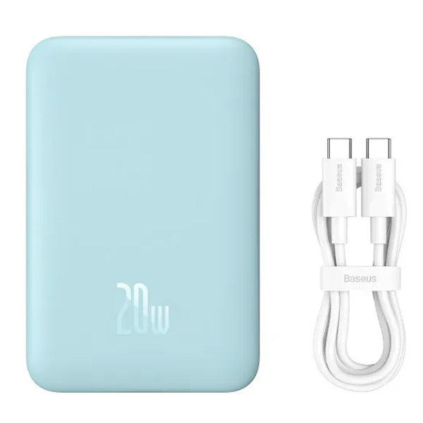 Зовнішній акумулятор Baseus Magnetic Mini Wireless Fast Charge 10000mAh 20W Blue (PPCX110105)