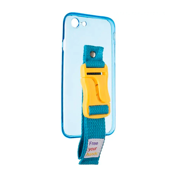 Чехол накладка Free Your Hands Sport Case для iPhone 7/8/SE Blue