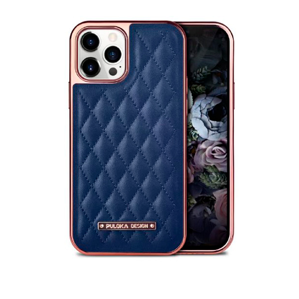 Чохол Puloka Leather Case для iPhone 12 Pro Max Blue