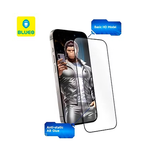 Защитное стекло Blueo Silk Full Cover HD 2.5D для iPhone 16 Pro Black