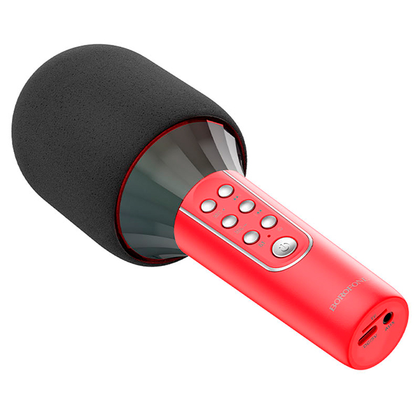 Портативна Bluetooth колонка-мікрофон Borofone BFK2 Red