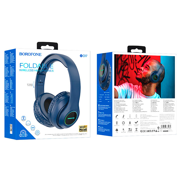 Bluetooth Навушники Borofone BO17 Blue